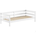 Lit banquette - vipack - maggie - 90 x 200 cm - pin massif - blanc