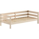 Lit banquette - vipack - maggie - 90 x 200 cm - pin massif - sommier � lattes inclus