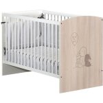 Lit bébé - 120 x 60 cm - babyprice lapinou - sérigraphie lapin Lit bébé - 120 x 60 cm - babyprice lapinou - sérigraphie lapin