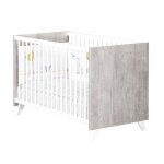 Lit bb - 120 x 60 cm - babyprice scandi gris - en bois