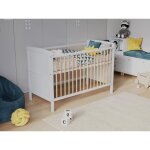 Lit b�b� 120x60cm avec matelas en mousse aloe veralit evolutif bebe en bois lit denfant convertible pin ...