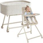 Lit b�b� 3en1 lionelo maddie set - �volutive - transat - chaise haute - pliable - jusqu?� 15 kg - 4 roues ...