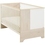 Lit bb 70x140 + 2 pans 140 - moderne - dcor pin blanchi - sacha - galipette