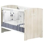Lit bb  barreaux - 120 x 60 cm - babyprice smile - htre