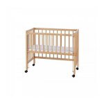 Lit b�b� � barreaux cododo en h�tre massif naturel 40x90 cm