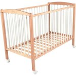 Lit bébé à barreaux combelle - modèle arthur bicolore blanc - hauteur de plancher réglable - roulettes ... Lit bébé à barreaux combelle - modèle arthur bicolore blanc - hauteur de plancher réglable - roulettes ...