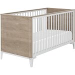 Lit bb  barreaux volutif - galipette - martin - chne blond - 70x140 cm