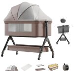 Lit bebe - cododo electrique - magic zc - 3 r�glages de hauteur table � langer grand panier 6 cadeaux ...