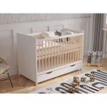 Lit bebe 120x60cm avec tiroirlit bebe evolutif avec matelas en moussebarrière de sécurité en bois et ... Lit bebe 120x60cm avec tiroirlit bebe evolutif avec matelas en moussebarrière de sécurité en bois et ...