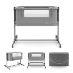 Lit b�b� kinderkraft nestee grow 2 cododo �volutif 3 en 1 hauteur r�glable 5 niveaux matelas inclus pliable ...