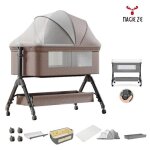 Lit b�b�?magiczc lit bebe cododoavec six cadeaux r�glablemoustiquaires matelas tables � langer etc kaki ...