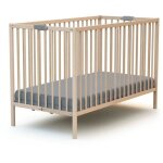 Lit bb pliant - 60 x 120 cm - webaby - flex - htre brut