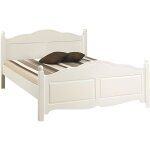 Lit blanc 2 places 140 x 190 de style anglais