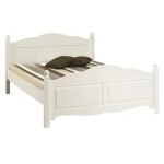 Lit blanc 2 places 160 x 200 de style anglais