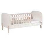 Lit blanc kiddy toddler - vipack - pin massif et mdf - protection antichute - 1 place - blanc