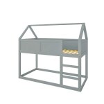 Lit cabane lit superposé 90x200 cm lit enfant lit adulte lit simple avec escalier cadre en bois massif ... Lit cabane lit superposé 90x200 cm lit enfant lit adulte lit simple avec escalier cadre en bois massif ...