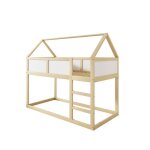 Lit cabane lit superposé 90x200 cm lit simple lit adulte lit denfant avec escalier cadre en bois massif ... Lit cabane lit superposé 90x200 cm lit simple lit adulte lit denfant avec escalier cadre en bois massif ...