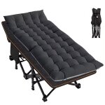 Lit de camp pliant - gi19 divit - pliable - coussin assorti - support 200 kg