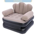 Lit de canap� gonflable de 200 kg matelas de canap� pvc floqu� floqu� coup de soufflage pour voyager ...