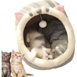 Lit pour chat - non sp�cifi� - maison troglodyte - tapis de grotte lavable - design color� - confortable ...