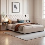 Lit coffre 160 x 200 cm avec sommier - pocketpop - lit adulte rangement - lit hydraulique 160 x 200 avec ...