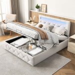 Lit coffre 160 x 200 avec sommierlit double avec ledrangement dans la t�te de lit capitonn�160x200 velourst�te ...