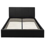 Lit coffre 2 places 160x200 cm bastien simili cuir sommier inclus