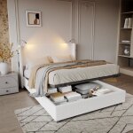 Lit coffre 140 x 200lit 140 x 200 avec sommierlit double capitonnlit adultette de lit avec liseusevelours ...