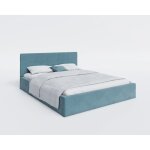 Lit coffre rino 120 x 190 cm - sommier inclus azur