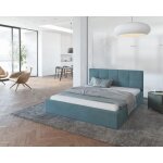 Lit coffre rino 160 x 200 cm - sommier inclus azur