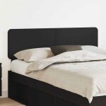 T�te de lit 160 cm vidaxl ch�ne noir ? bois ding�nierie style contemporain