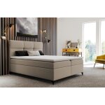 Lit continental complet limba 140x200 bonel couleur beige clair + sommier et matelas bonel + contenant ... Lit continental complet limba 140x200 bonel couleur beige clair + sommier et matelas bonel + contenant ...