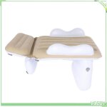 Lit davion gonflable - fafeicy - beige - gonflage rapide - l�ger et portable - confort enfant