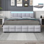 Lit coffre adulte 180x200cm led 4 tiroirs lit 2 personnes sommier à lattes et dossier tissu velours lit ... Lit coffre adulte 180x200cm led 4 tiroirs lit 2 personnes sommier à lattes et dossier tissu velours lit ...