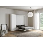 Lit double escamotable vertical - kentaro - isoka - frêne blanc - 160x190 cm - 2 places Lit double escamotable vertical - kentaro - isoka - frêne blanc - 160x190 cm - 2 places