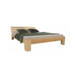 Lit double - futon 180x200 - bois naturel - 2 places - contemporain - design