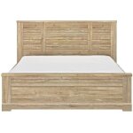 Lit double wanda - gami - châtaignier marron - 180 x 200 cm - style campagne Lit double wanda - gami - châtaignier marron - 180 x 200 cm - style campagne