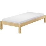 Lit empilable en pin massif naturel 80x190 lit simple avec sommier et matelas 60. 48 - 08 - 190m Lit empilable en pin massif naturel 80x190 lit simple avec sommier et matelas 60. 48 - 08 - 190m