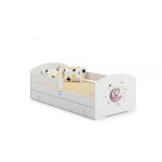 Lit enfant 140 x 70 cm + sommier + matelas + tiroir + barrière de protection Lit enfant 140 x 70 cm + sommier + matelas + tiroir + barrière de protection
