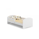 Lit enfant 160x80 cm + sommier + matelas avec barriere de securite Lit enfant 160x80 cm + sommier + matelas avec barriere de securite