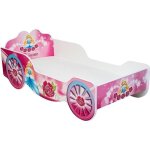 Lit enfant pour filles voiture carriage rose - 70x140 cm + matelas + sommier