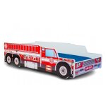 Lit enfant fire truck sommier avec matelas 160x80 cm