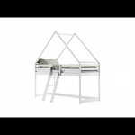 Lit enfant mi - hauteur mya 90x200 blanc - blanc