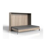 Calicosy - lit escamotable horizontal 140x200 - l212 cm - chne