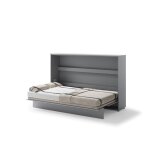 Lit escamotable horizontal avec led m�canisme d?ouverture pneumatique ? smart - 46 cm x 211 cm x 138 ...