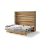 Lit escamotable horizontal avec led mcanisme d?ouverture pneumatique ? smart - 46 cm x 211 cm x 178 ...