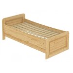 Lit extra haut pin massif 90x200 id�al pour les personnes �g�es sommier � lattes 60. 42 - 09