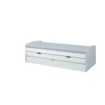 Inter link lit gigogne ried 90x200 blanc bois massif Inter link lit gigogne ried 90x200 blanc bois massif