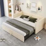 Lit gigogne 90 - 180x200 cm - canapé - lit extensible - lit capitonné avec sommier à lattes - tissu velours ... Lit gigogne 90 - 180x200 cm - canapé - lit extensible - lit capitonné avec sommier à lattes - tissu velours ...