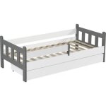 Lit gigogne pour enfant adria - 90 x 190 cm - blanc